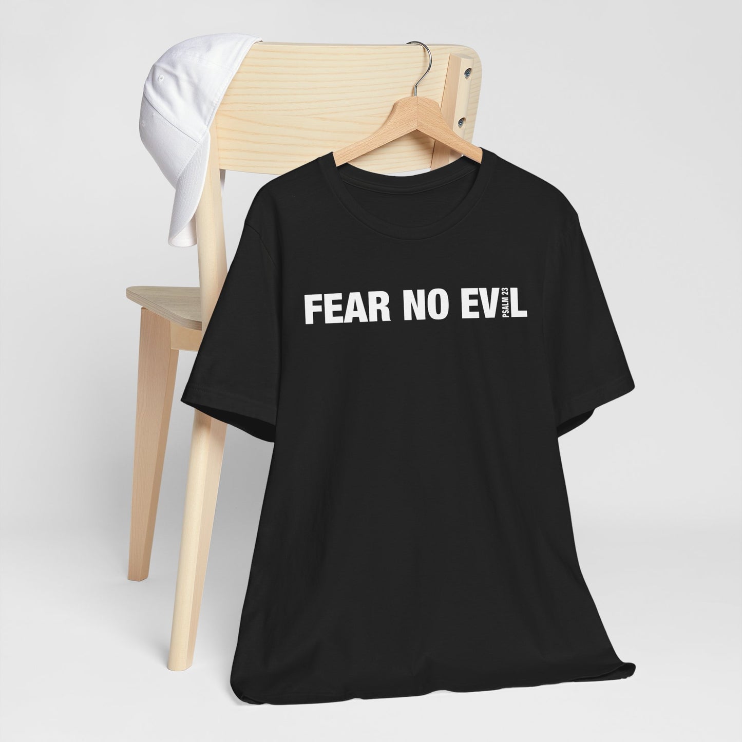 "FEAR NO EVIL Psalm 23" Unisex Jersey Short Sleeve Tee