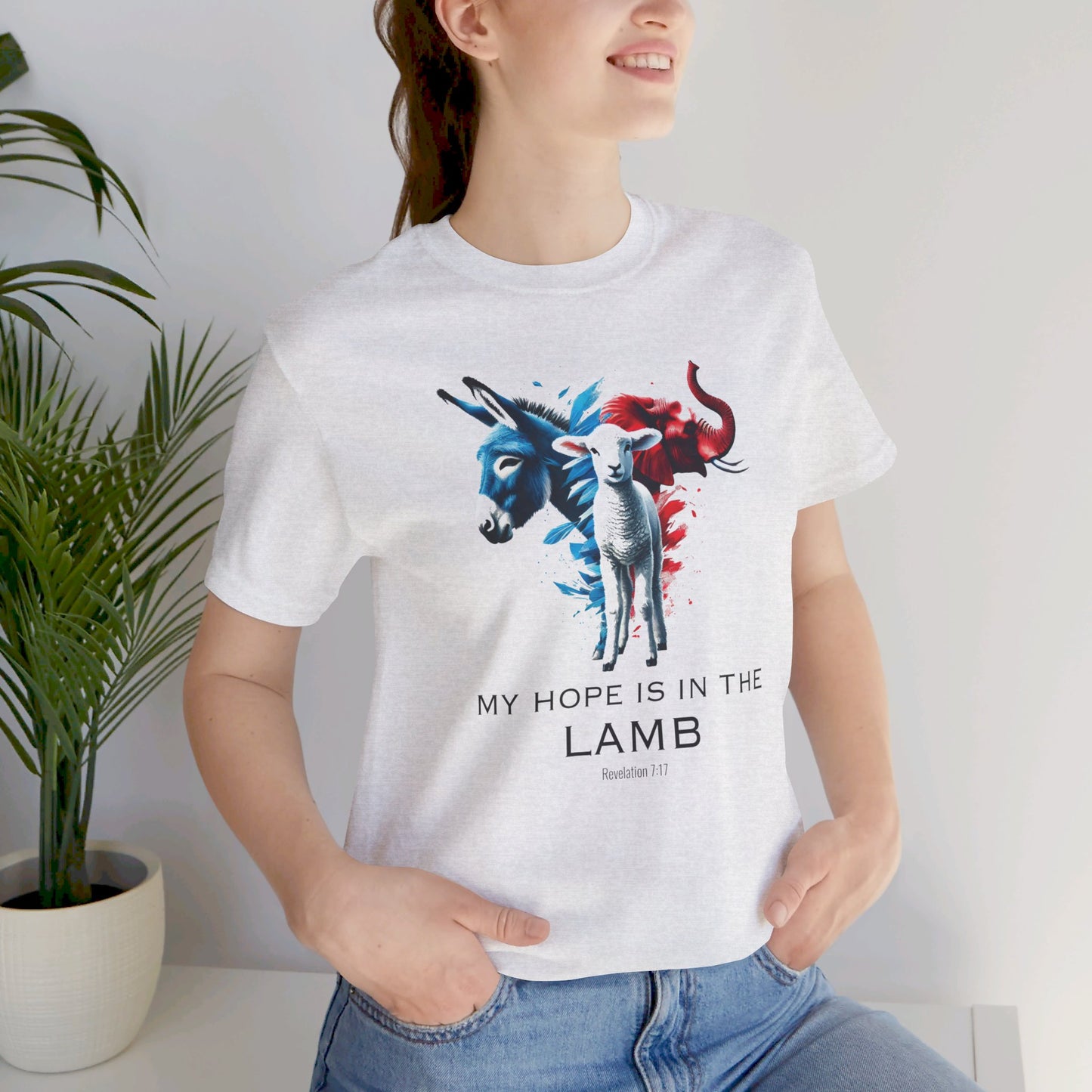 "MY HOPE IS IN THE LAMB" Unisex Jersey Short Sleeve Tee